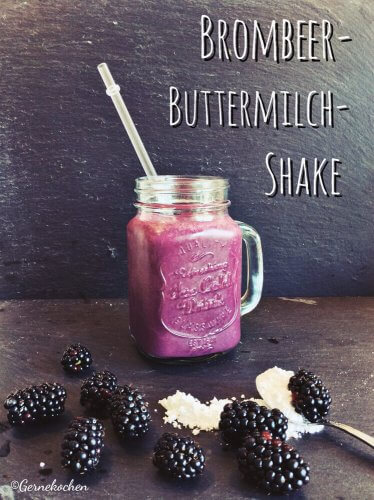 Brombeer-Buttermilch-Shake