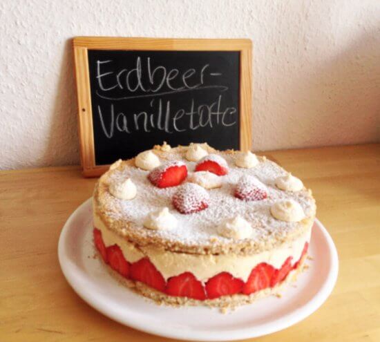 Erdbeer-Vanille-Torte