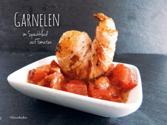 Garnelen im Speckkleid