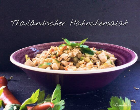 Thailändischer Hähnchensalat