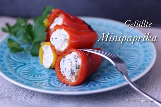 Gefüllte Mini-Paprika