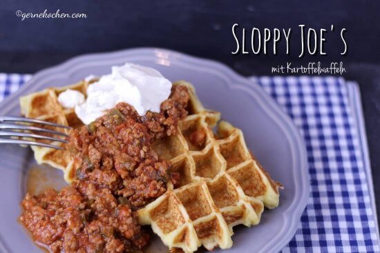 Sloppy Joes mit Kartoffelwaffeln