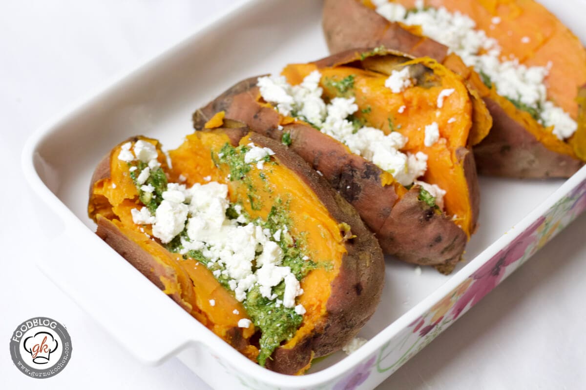 Gefüllte Süßkartoffel