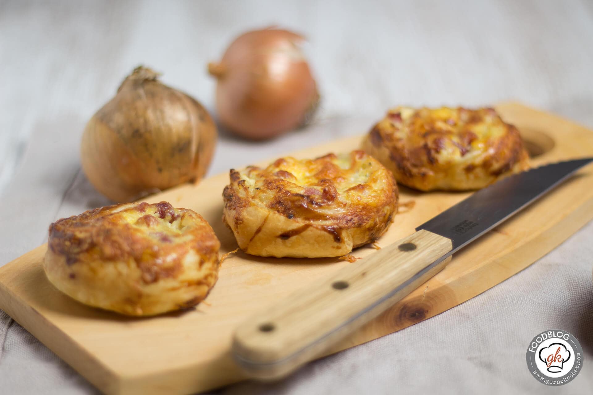 Flammkuchenschnecken