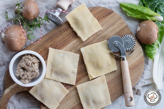 Ravioli mit Pilzfüllung