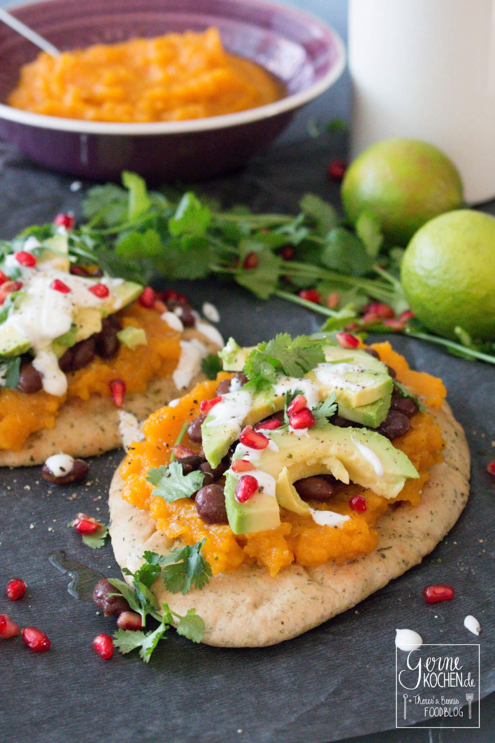 Butternut-Kürbis-Tostada