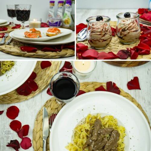 Vorspeise: Süßkartoffel mit Curry Creme und Lachs / Avocado