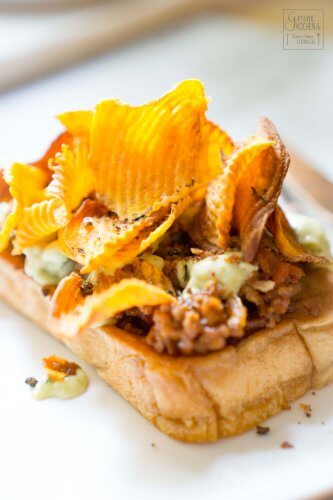 Sloppy Joes Open Sandwich