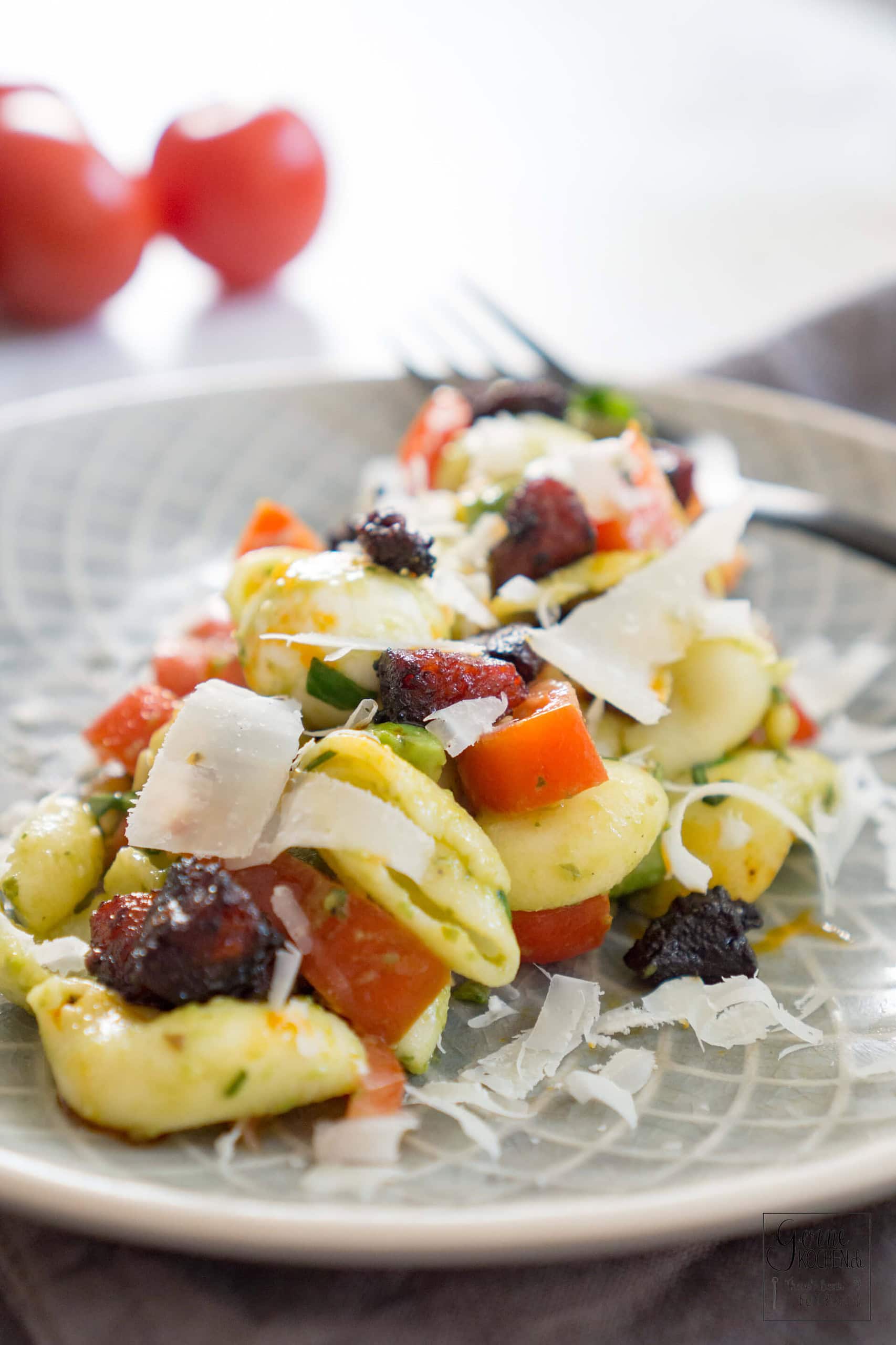 mediterraner Nudelsalat