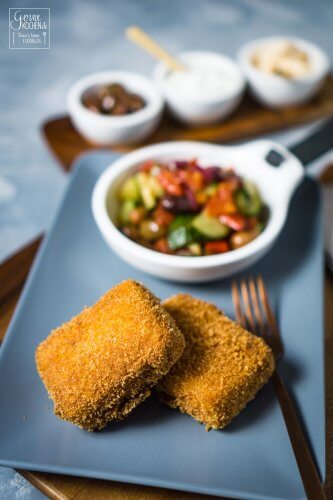 Saganaki – gebackener Feta