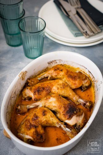 Hähnchenkeulen aus dem Ofen