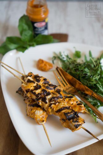 Hähnchenspieße in Pesto-Marinade