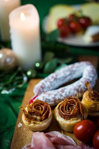 salami blätterteigrosen