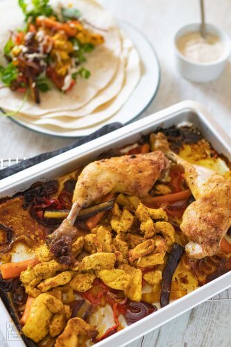 Hähnchen Shawarma mit Tahinisauce