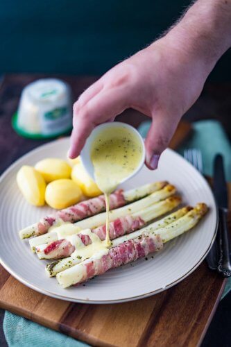 Der beste Spargel mit Kräuter-Sauce-Hollandaise