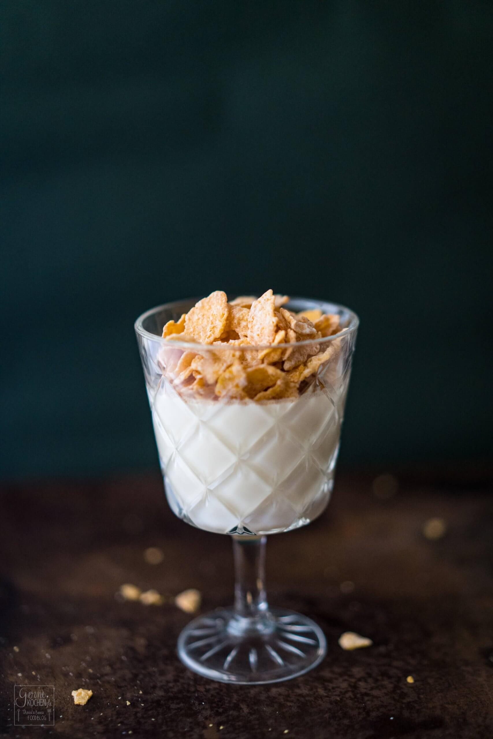 Conflakes Panna Cotta