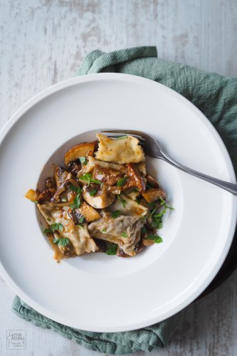 Agnolotti mit Beef Wellington Füllung