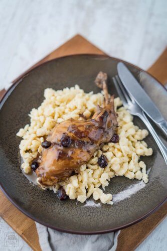Sauerbraten vom Kaninchen