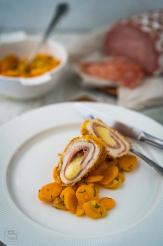 Hähnchen Cordon bleu mit Salami