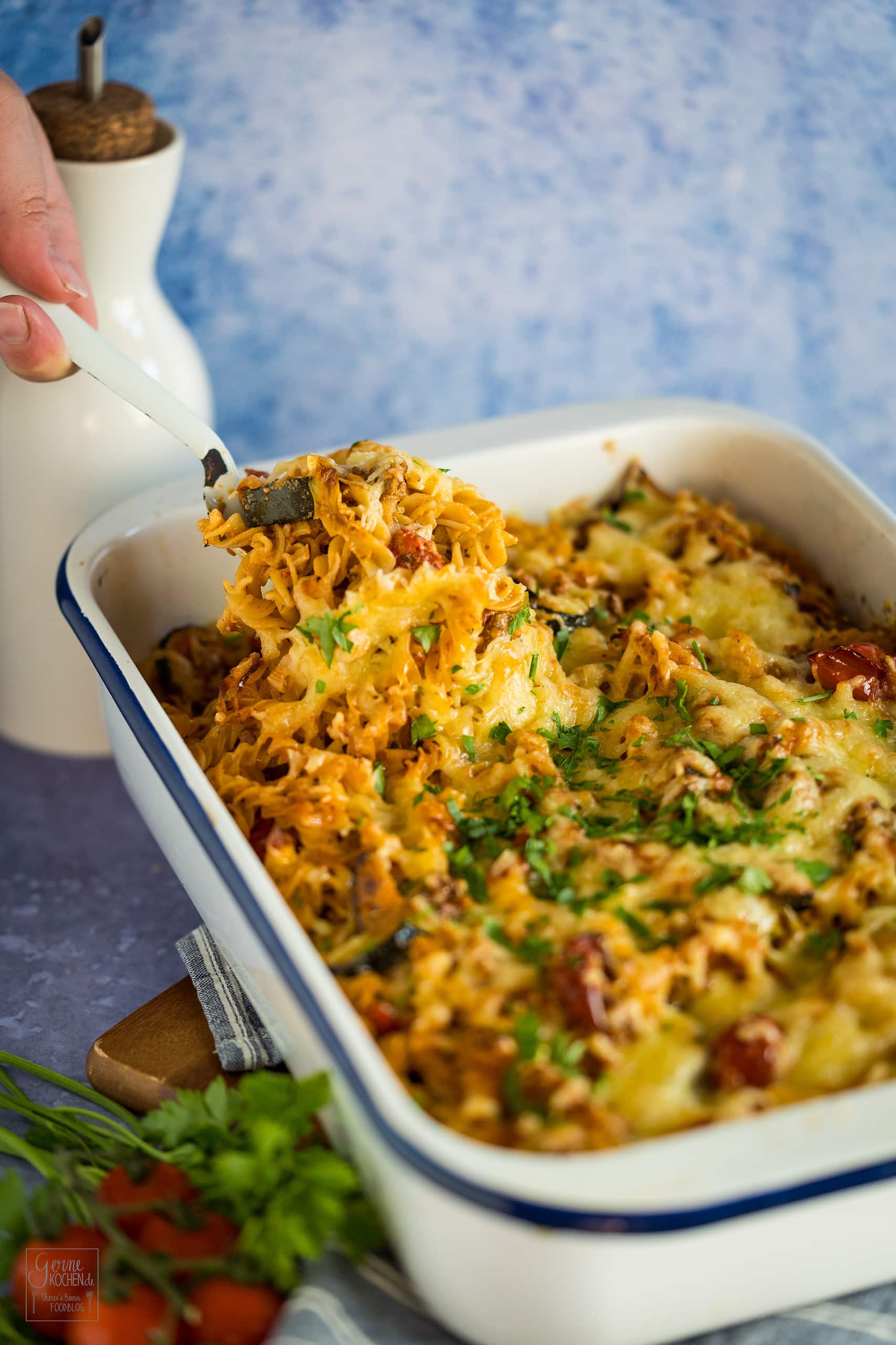 Griechischer Nudelauflauf