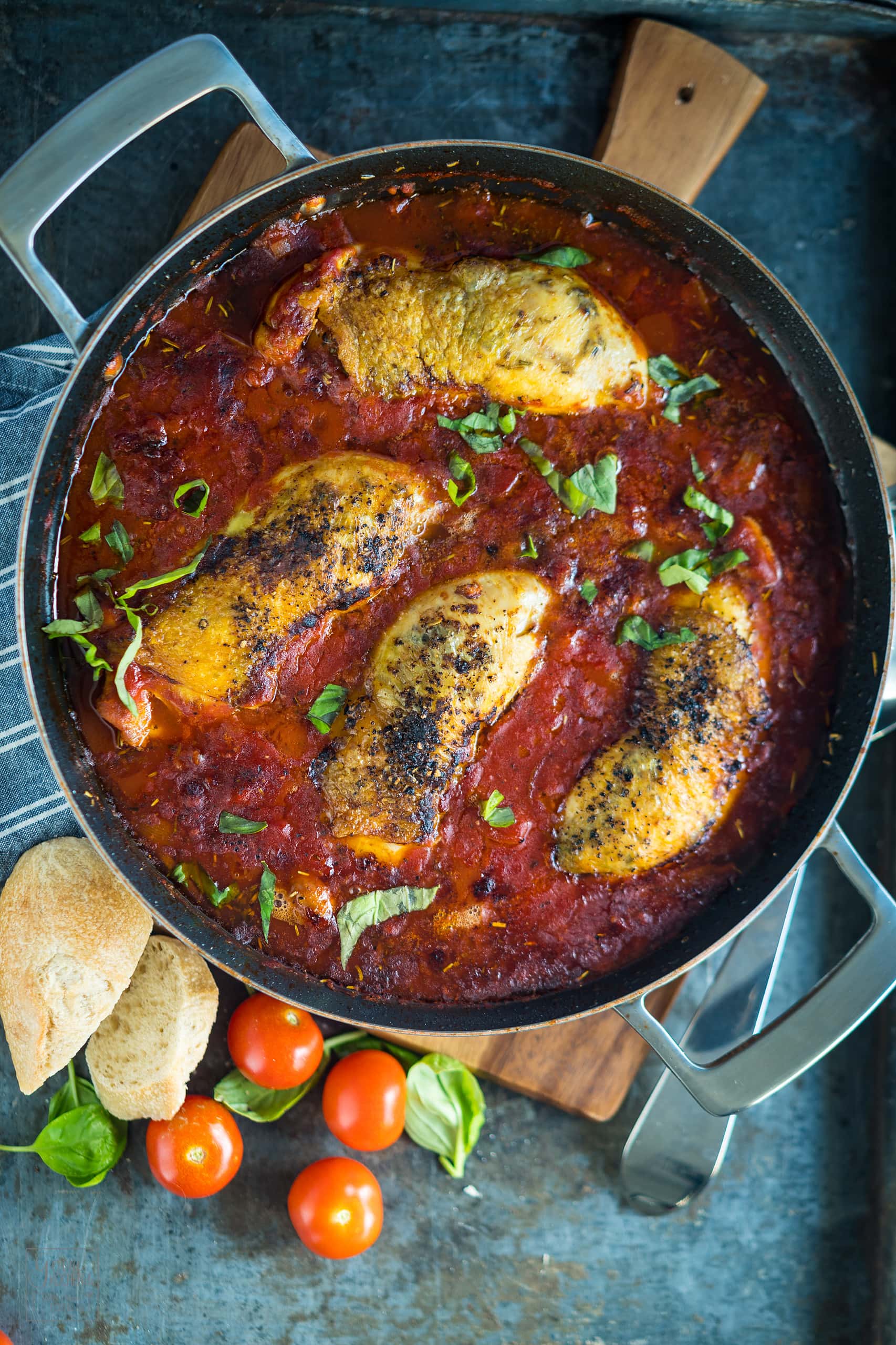 Italienische Hähnchenkeulen