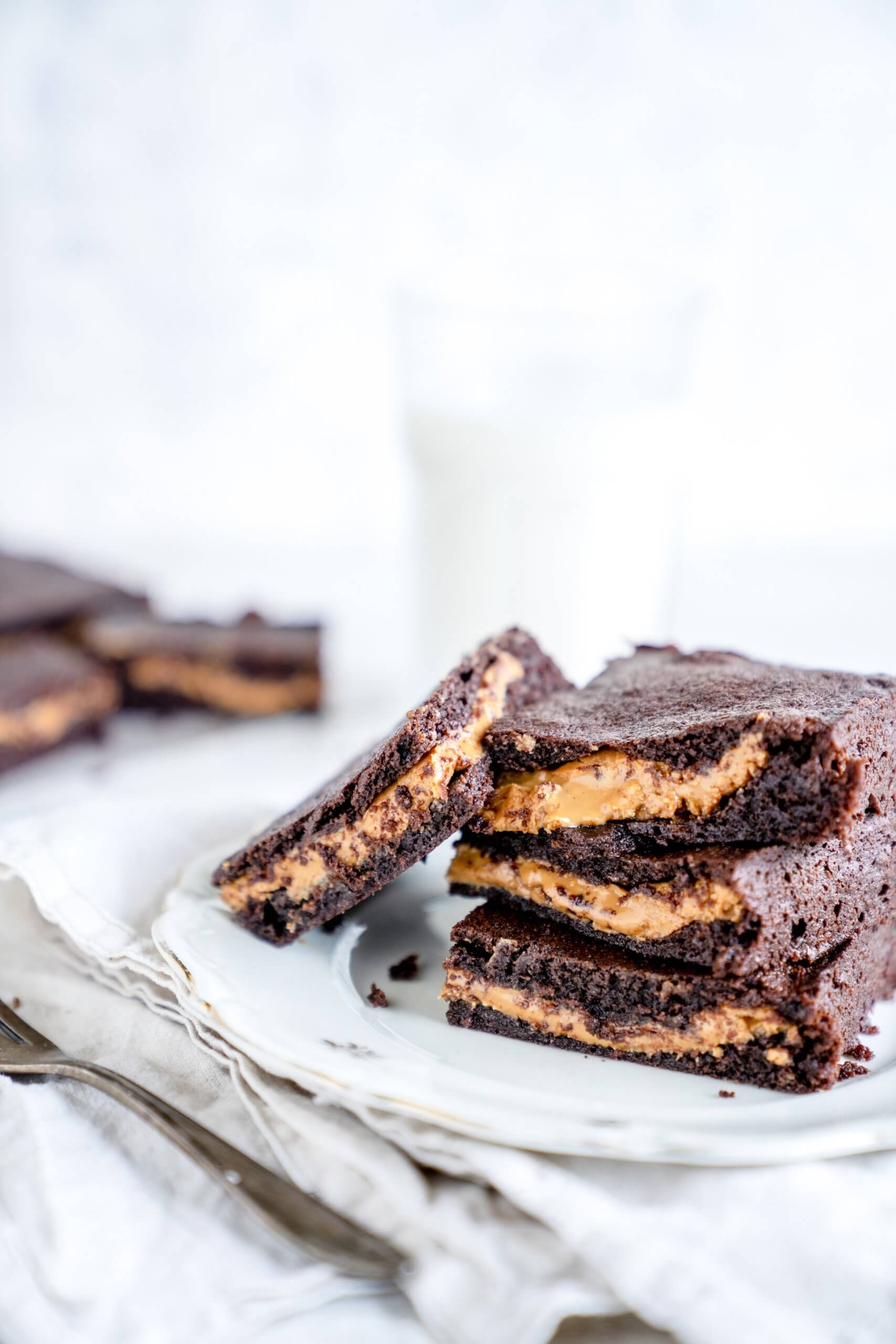 Erdnussbutter-brownies