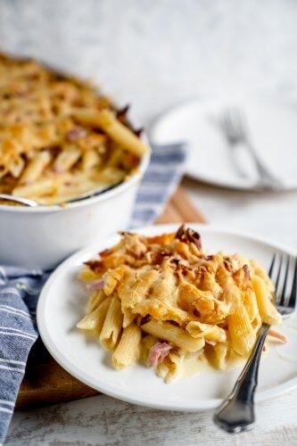 Nudel-Schinken-Auflauf