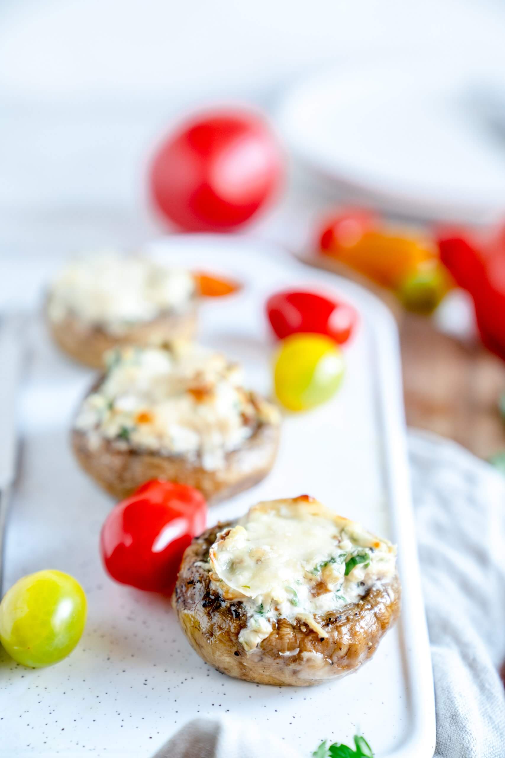 Gefüllte Champignons