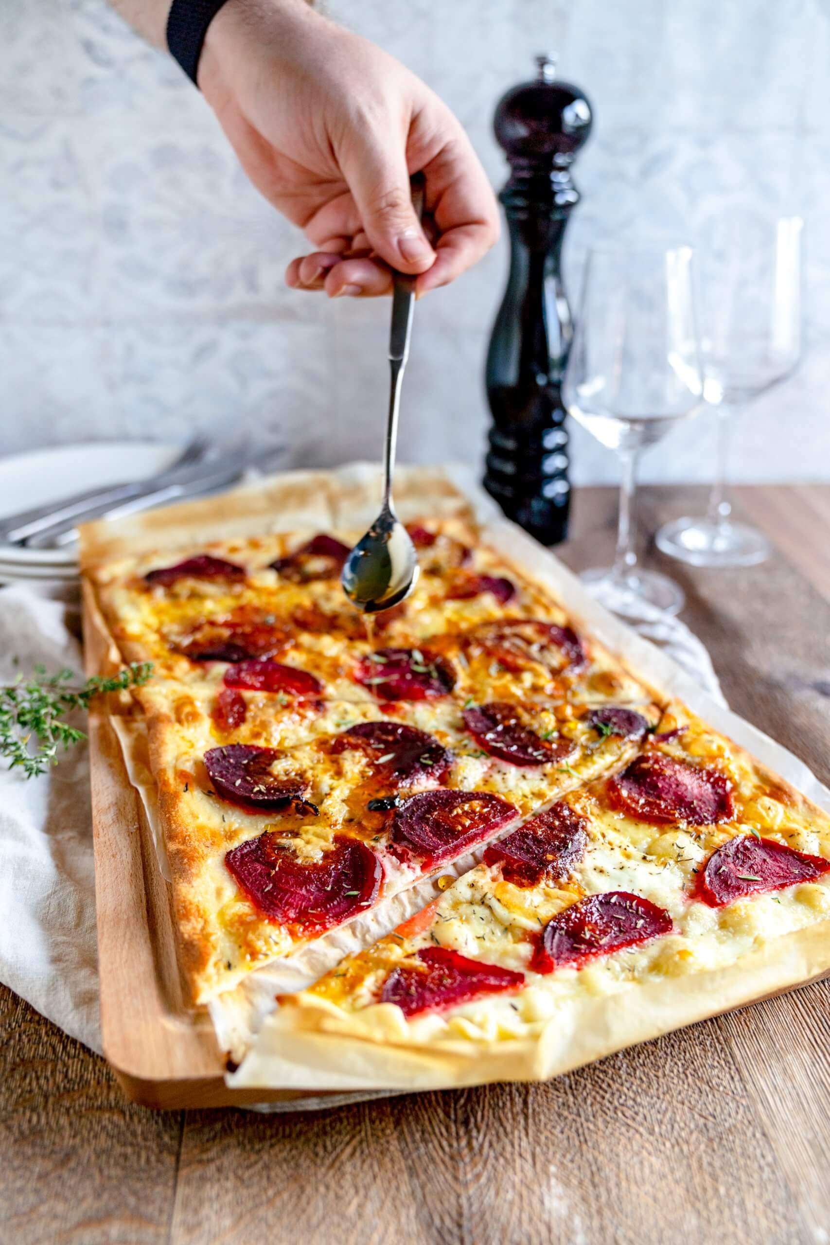 Flammkuchen mit epoisses