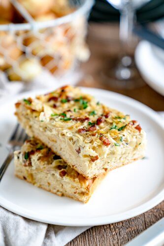 Zwiebelkuchen mit Speck