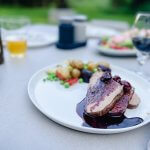 Rinderhüfte mit Kirschsoße