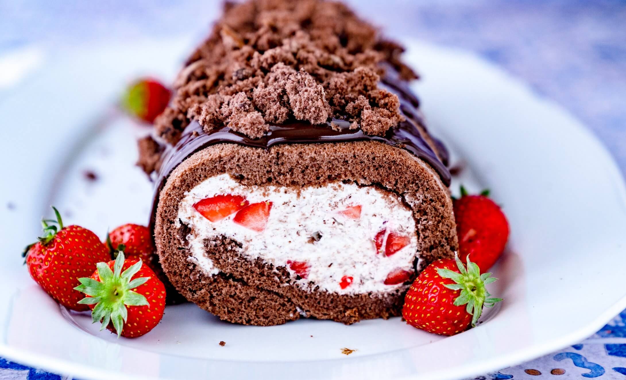 Maulwurfkuchen Biskuitrolle