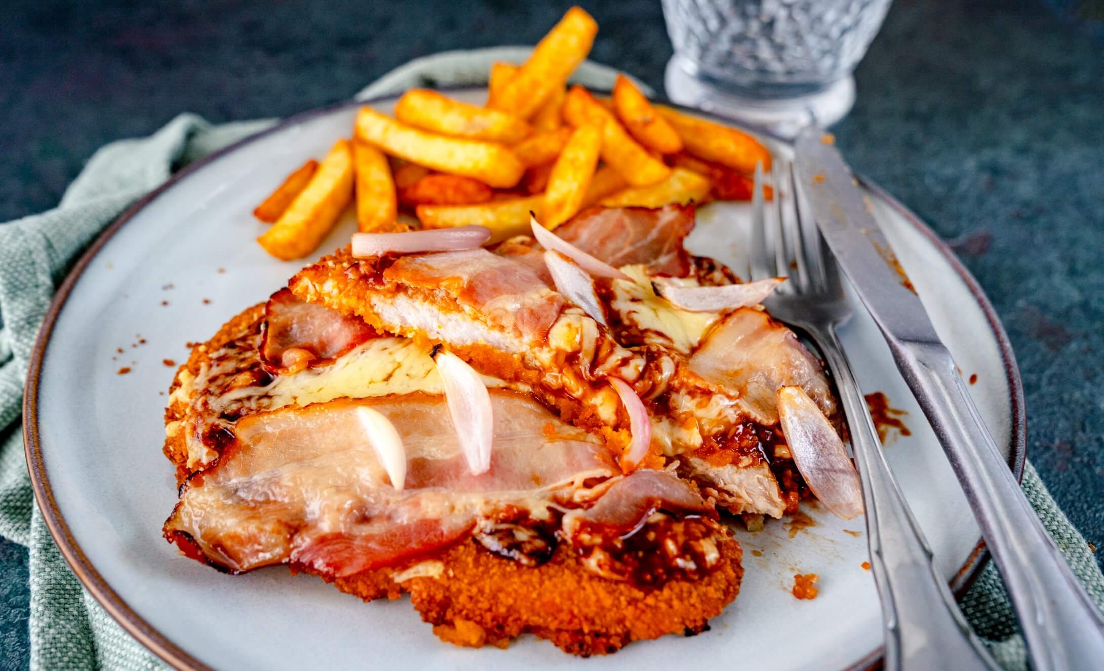 Pizzaschnitzel-BBQ