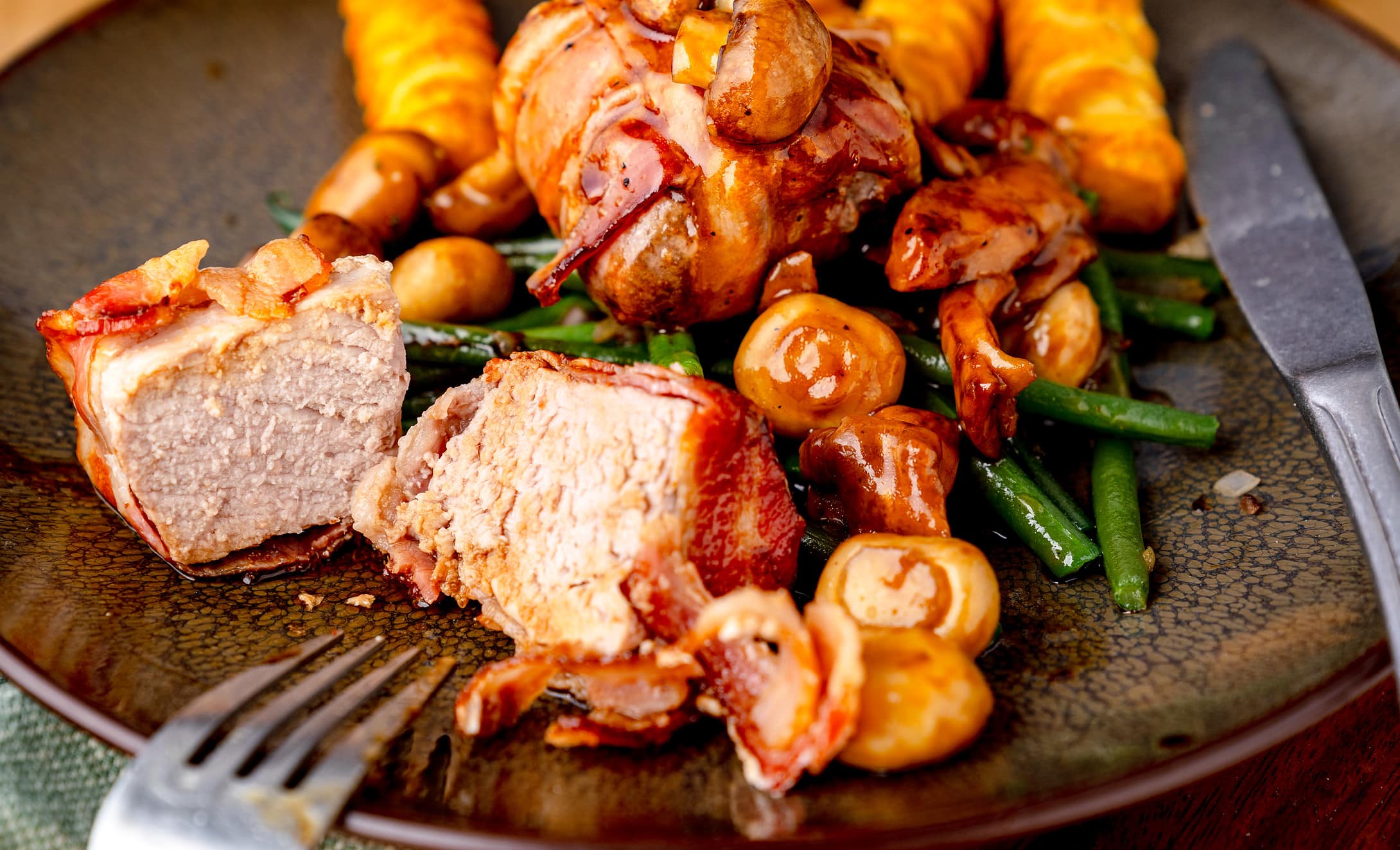 Schweinefilet mit Balsamicopilzen