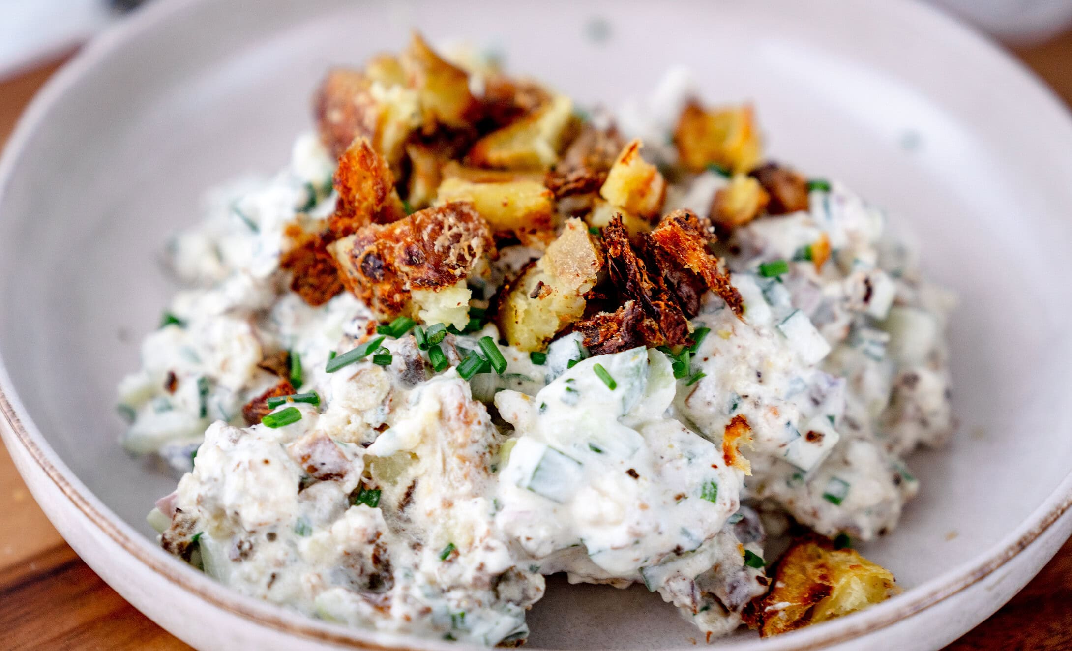 Knuspriger Kartoffelsalat