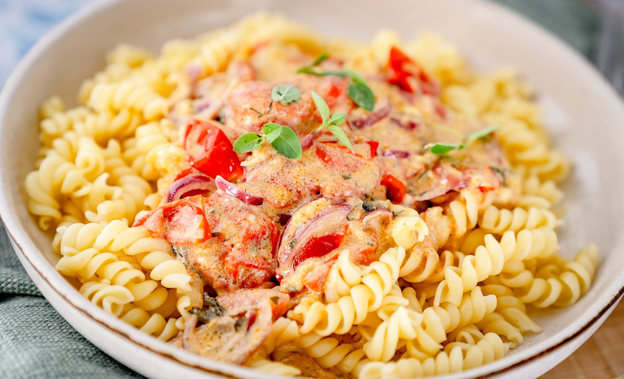 Kräuter-Frischkäse-Pasta