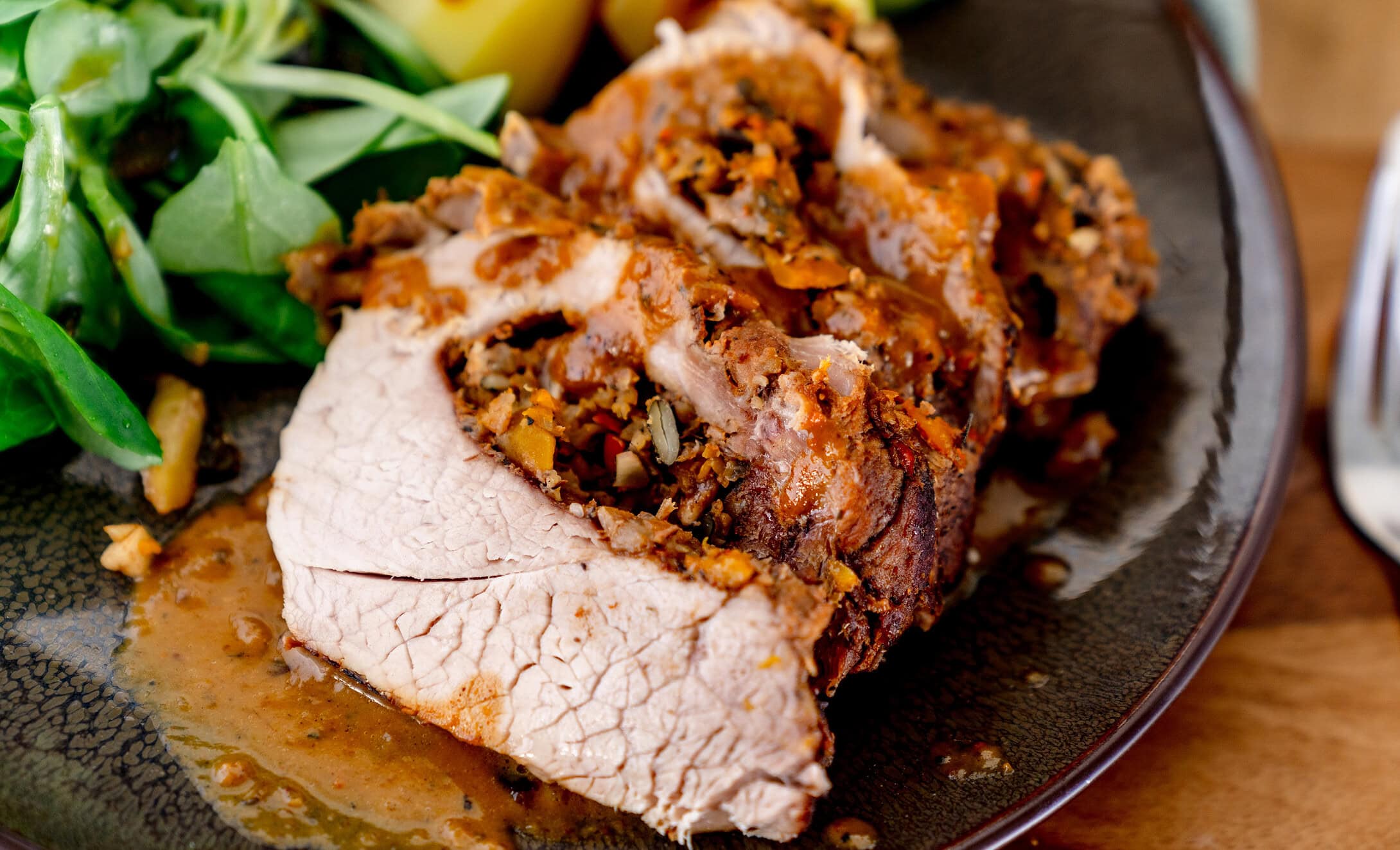 Gefüllter SChweinebraten