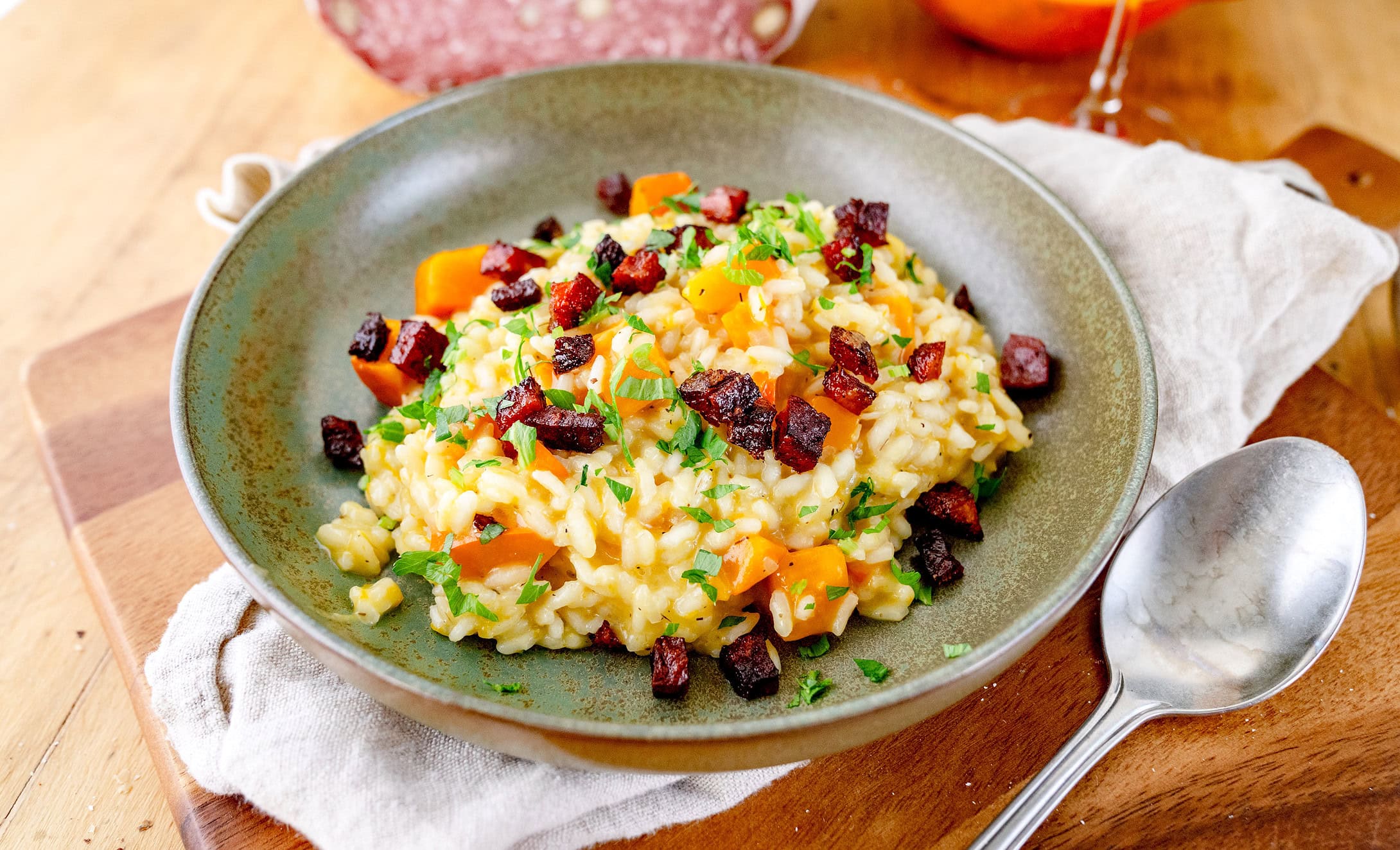 Kürbisrisotto