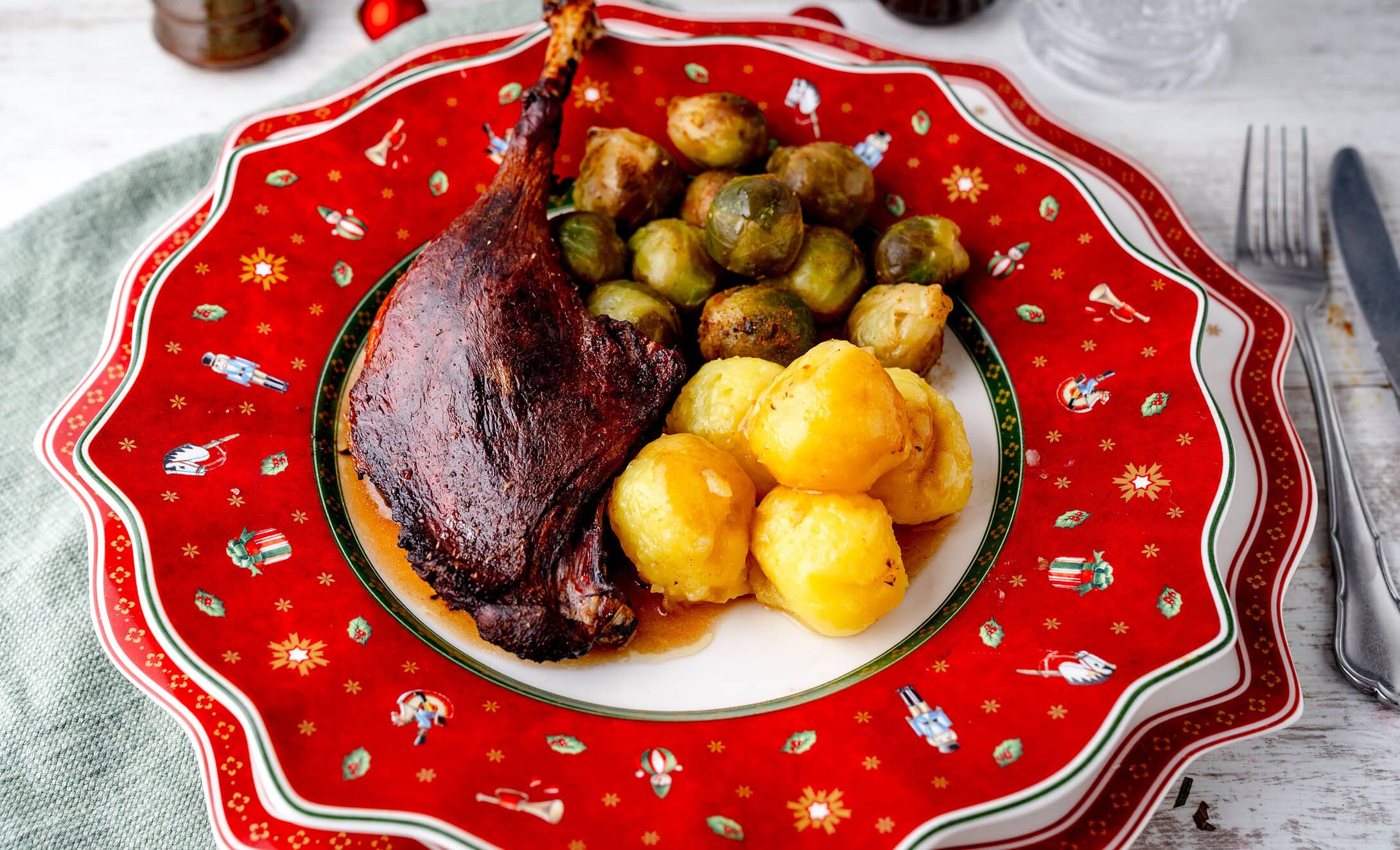 Gänsekeulen aus der Heißluftfritteuse