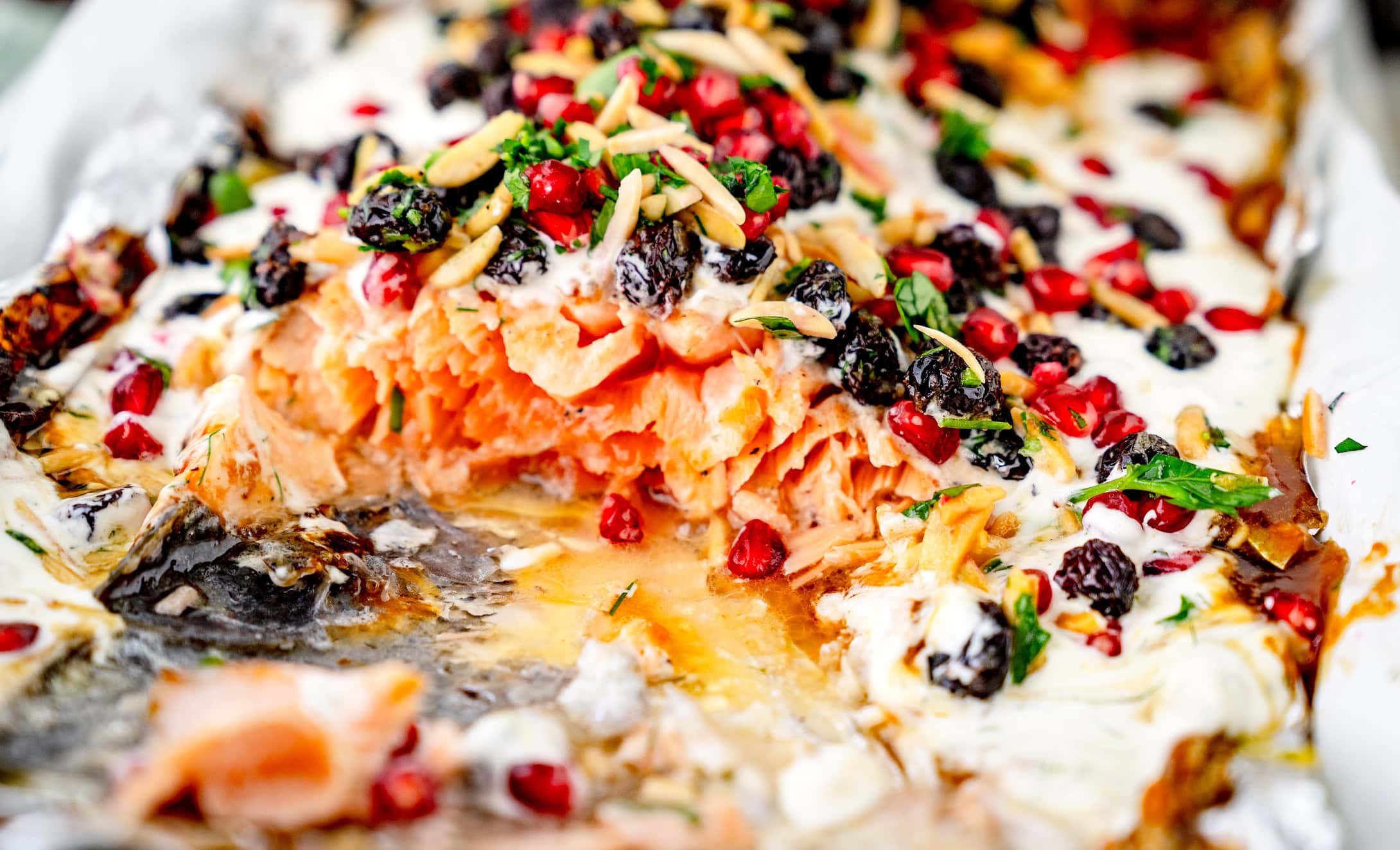 Weihnachtlicher Lachs
