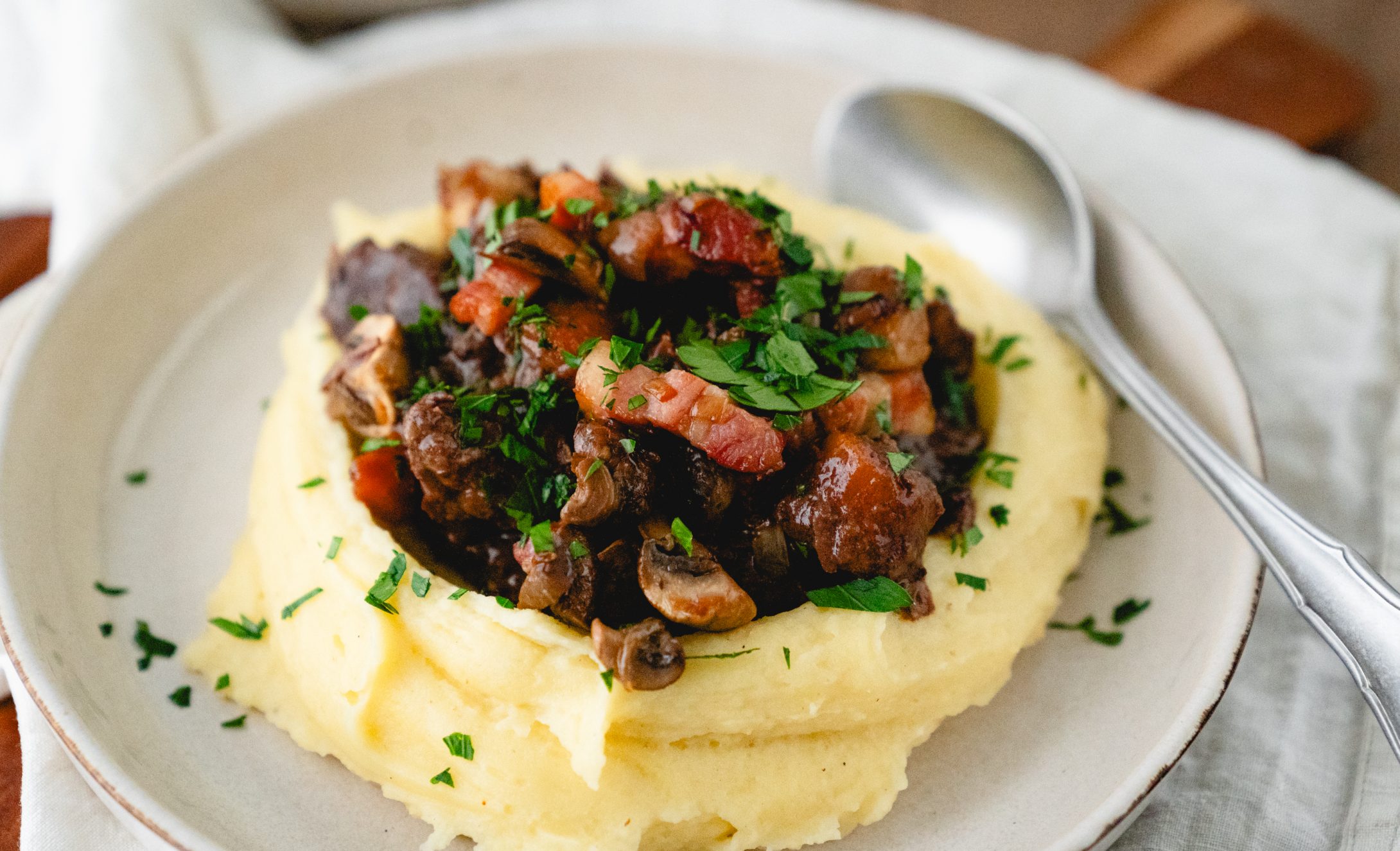 Boeuf Bourguignon nach Jamie Oliver