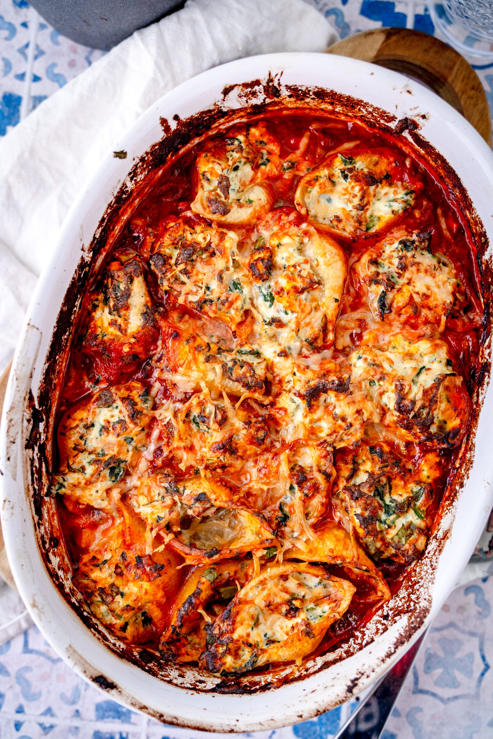 Gefüllte Muschelnudeln mit Thunfisch-Ricotta