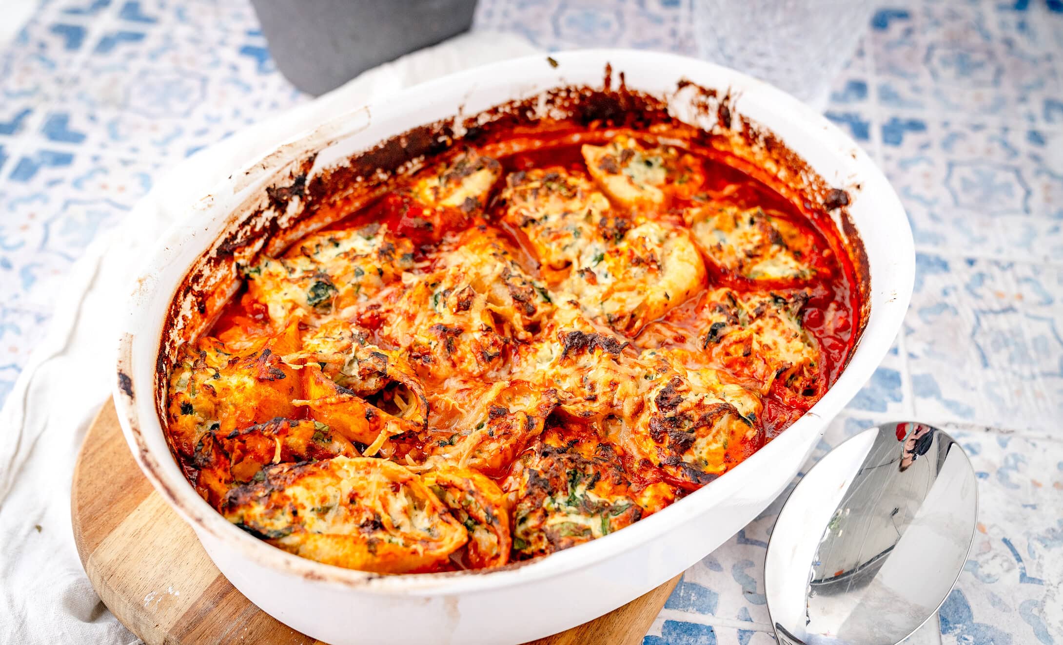 Gefüllte Muschelnudeln mit Thunfisch-Ricotta