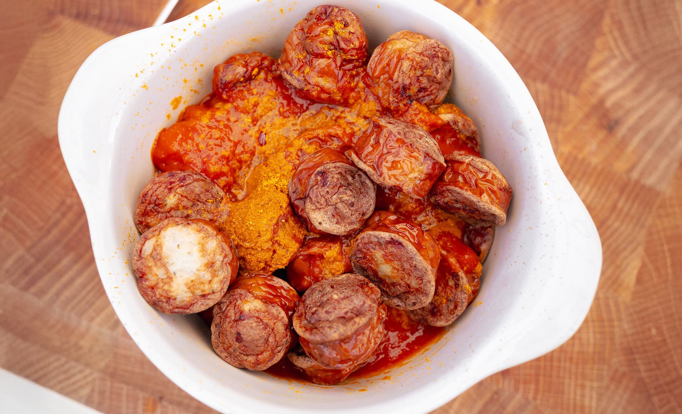 Currywurst aus dem Airfryer