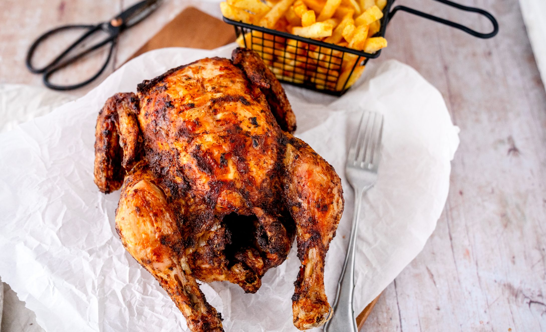 Hähnchen aus der Heißluftfritteuse