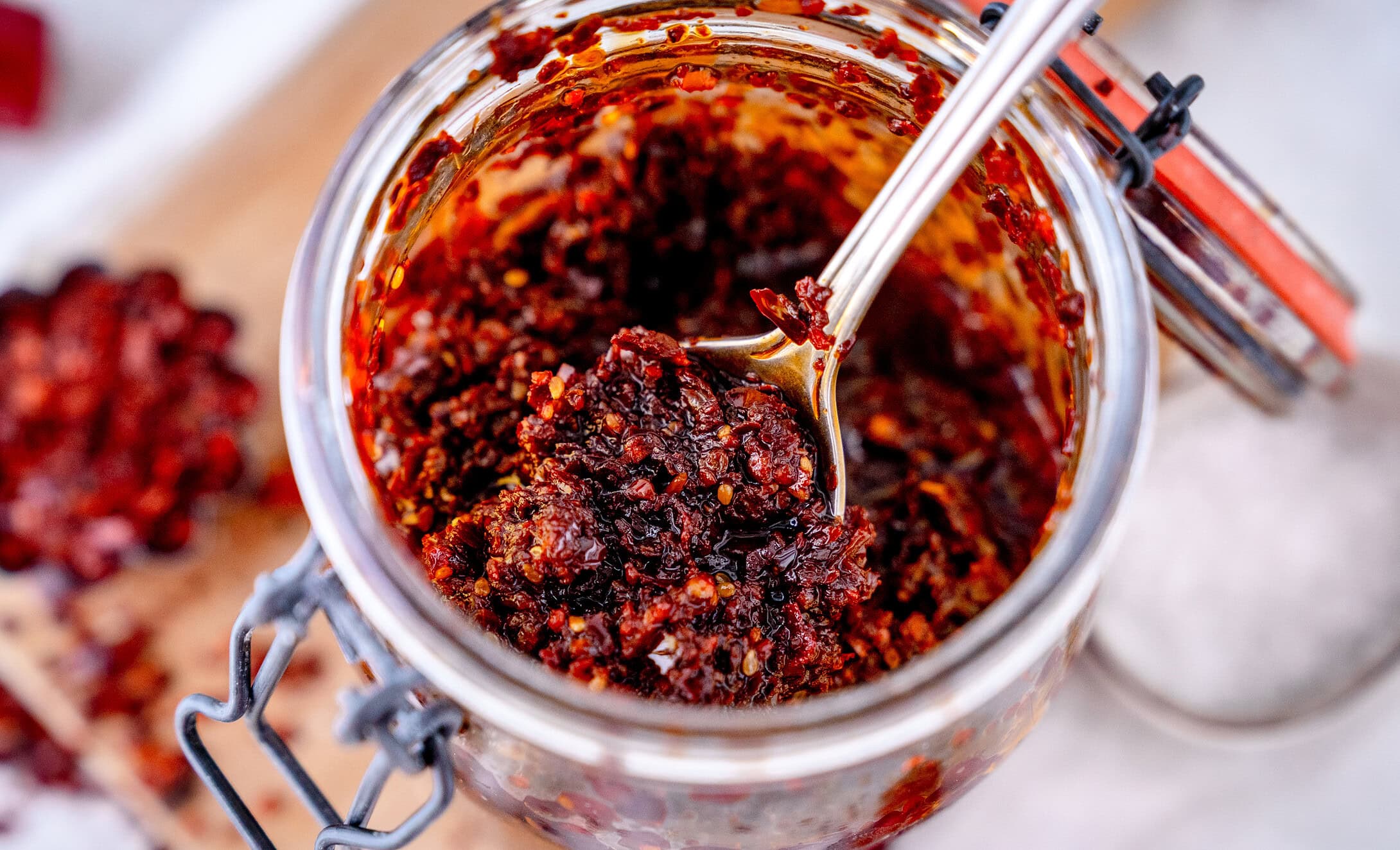 Crispy Chili Knoblauch Öl
