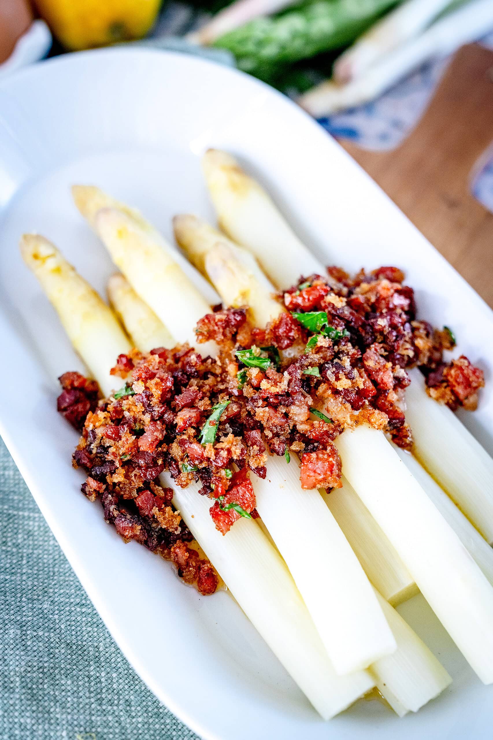 Specksauce zu Spargel
